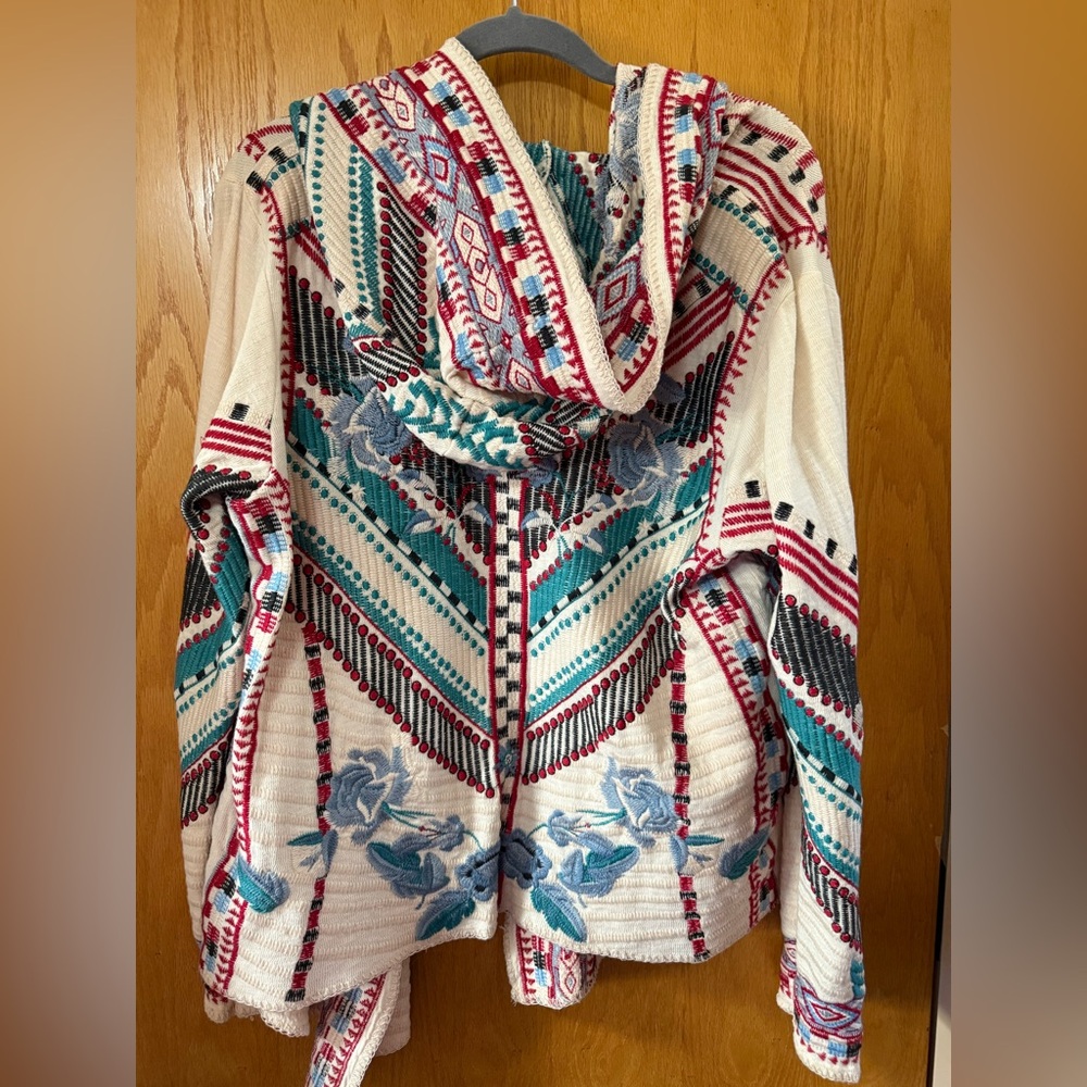 Johnny Was Multicolor Geometric Cardigan NWT - Picture 2 of 4